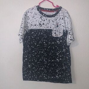 Public Record Knitwear Boys Black and White Speckled T-Shirt 10/12